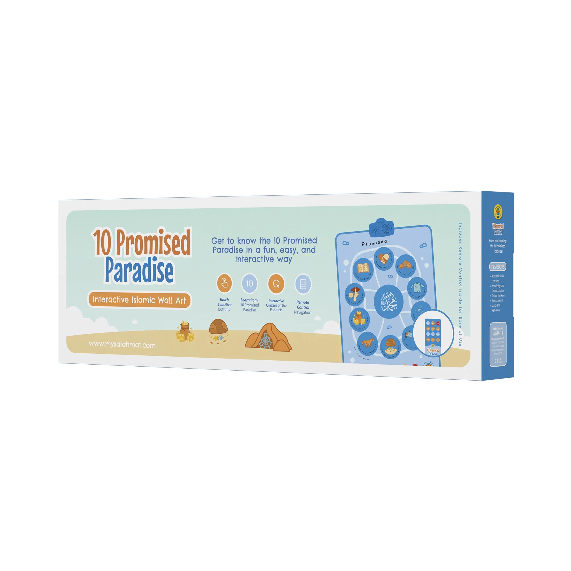 10 Promised Paradise Interactive Islamic Wall Art & Talking Sound Poster - by My Salah Mat - Image 17