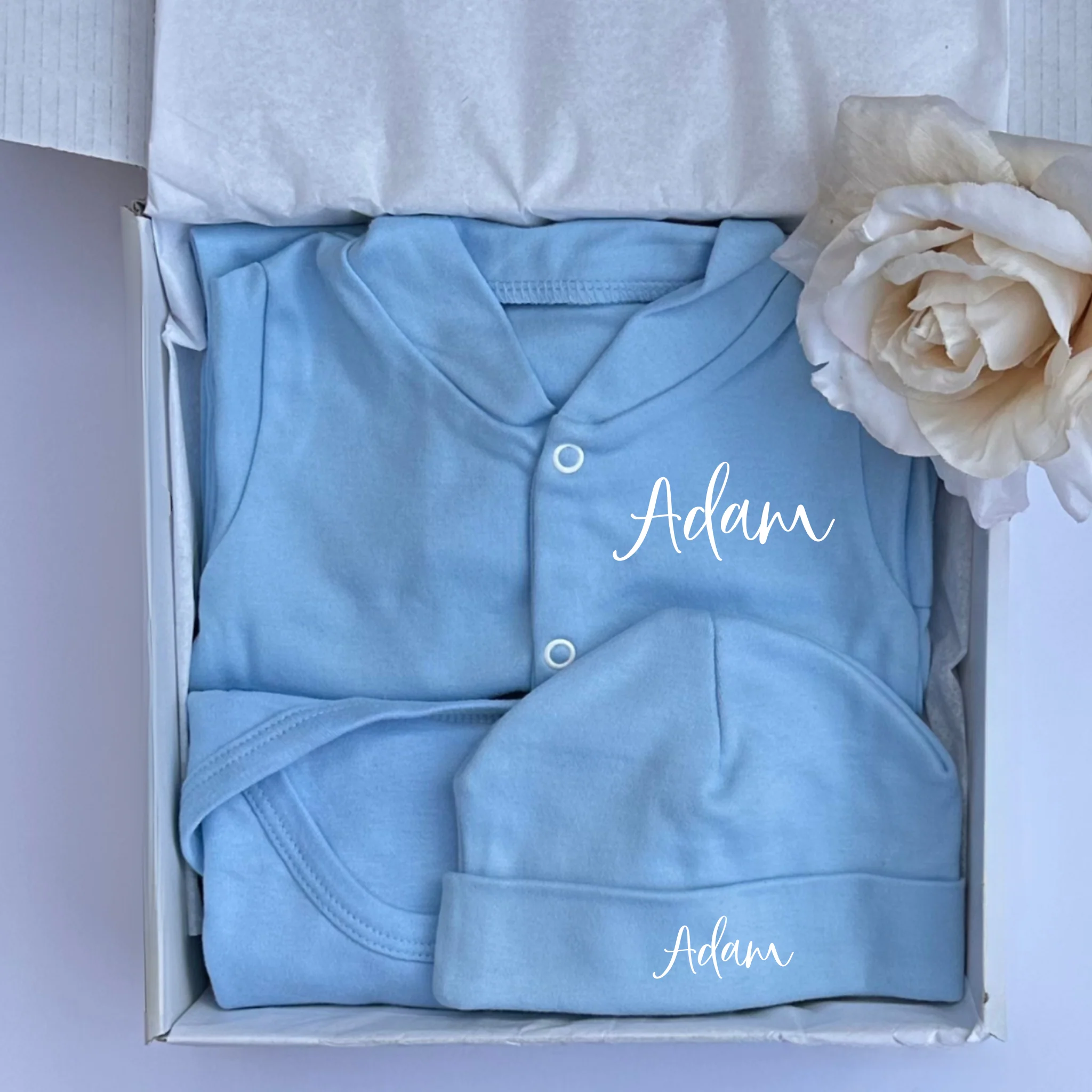 3 Piece Baby Gift Box - Personalised - Image 4
