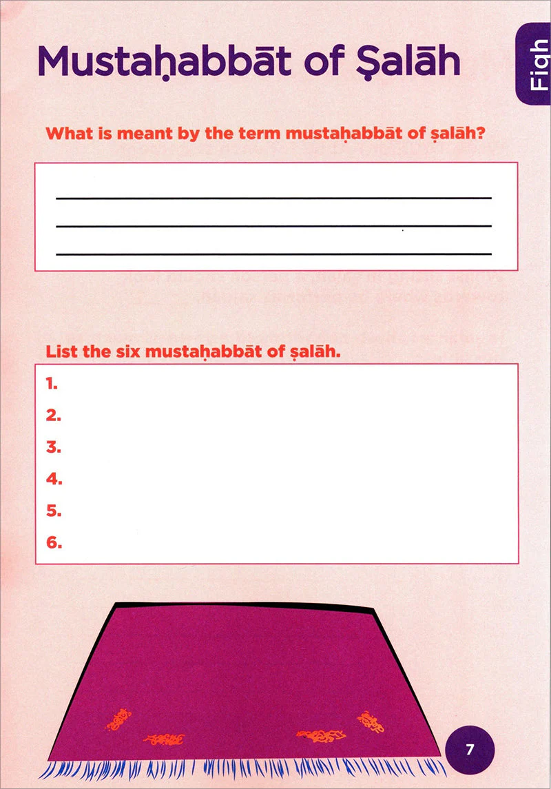 An Nasihah Islamic Curriculum - Workbook 7 - Image 3
