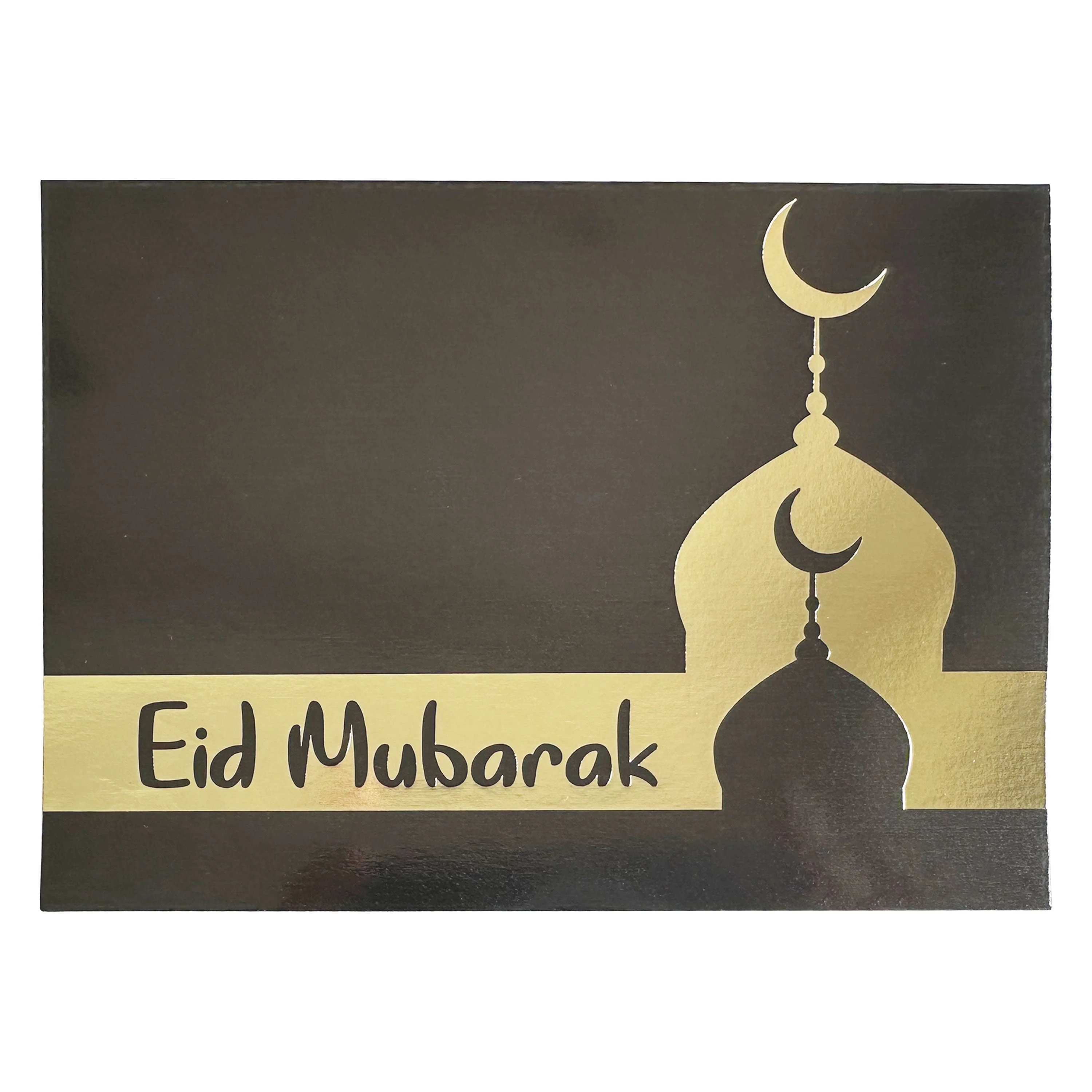 Eid Black and Gold Mosque Gold Stamping Foil Placemat