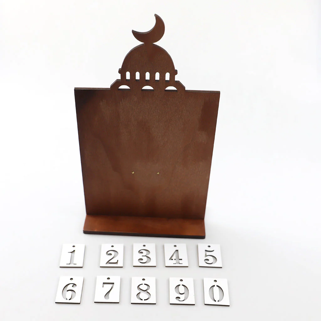 Black/Brown Eid Wooden Block Countdown 180g/set - Image 6