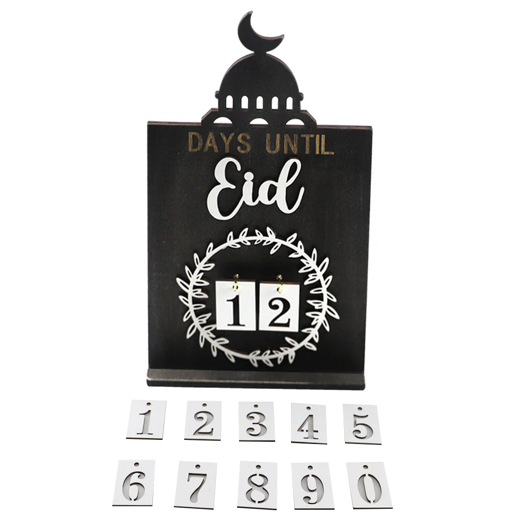 Black/Brown Eid Wooden Block Countdown 180g/set - Image 7