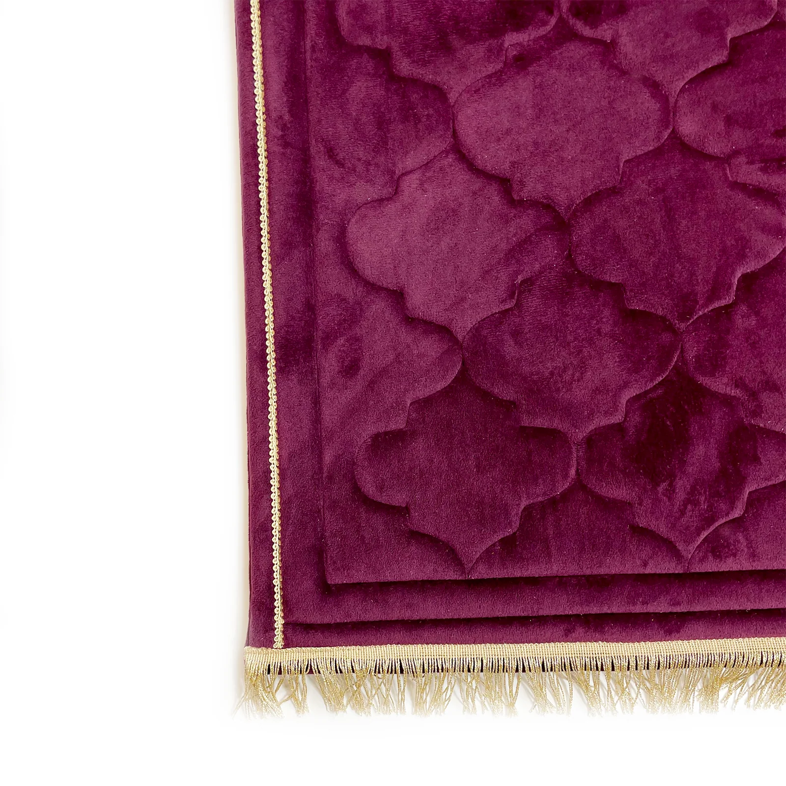 Children's Luxury Padded Tulip Salah Prayer Mat - Purple - Image 2
