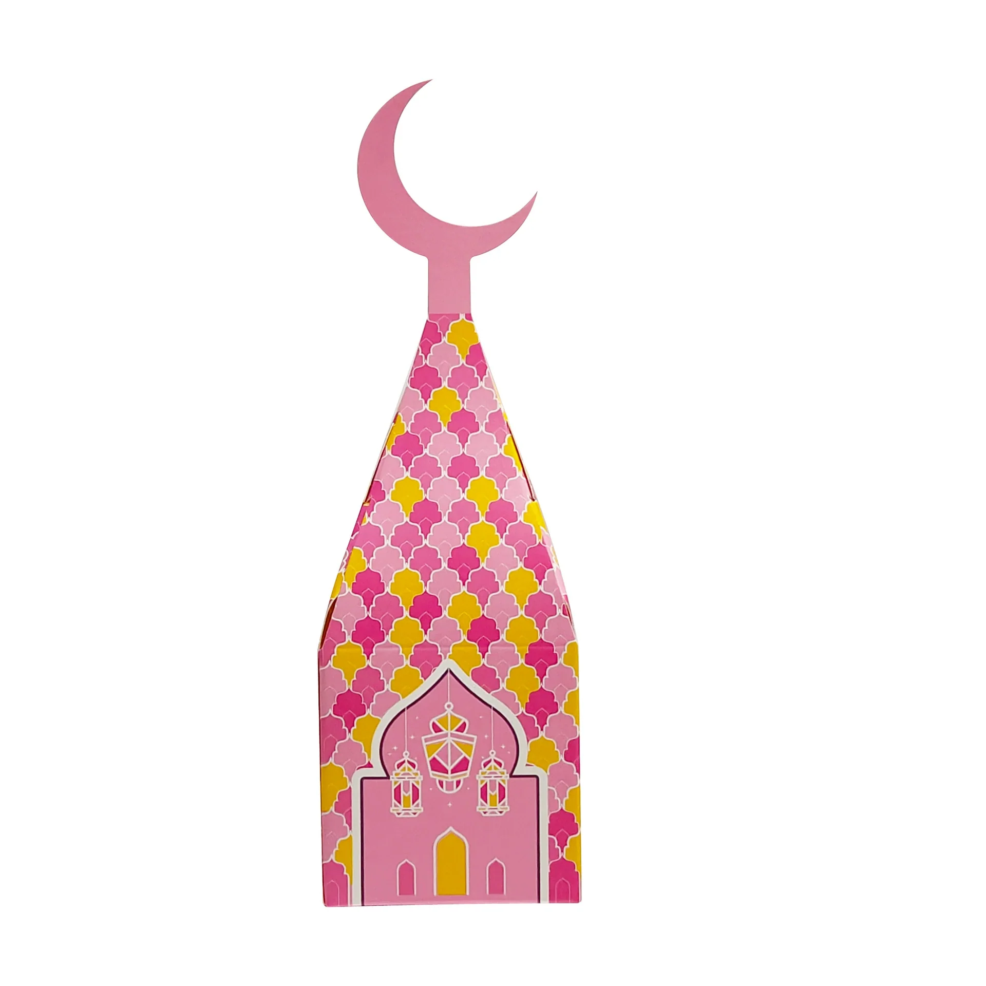 Colorful Ramadan Mubarak Candy Boxes with Crescent Toppers - Image 9