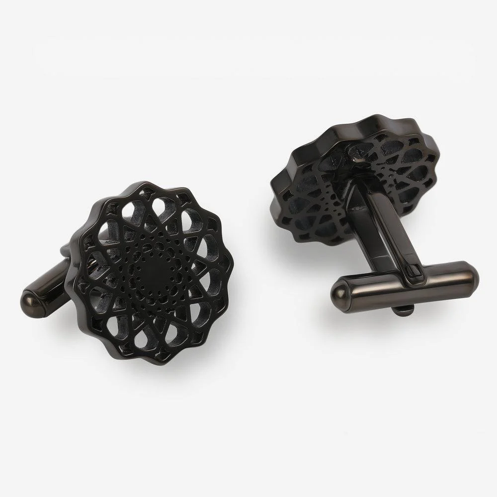 Cufflink and Tie Clip Gift Set - Grey - Image 2