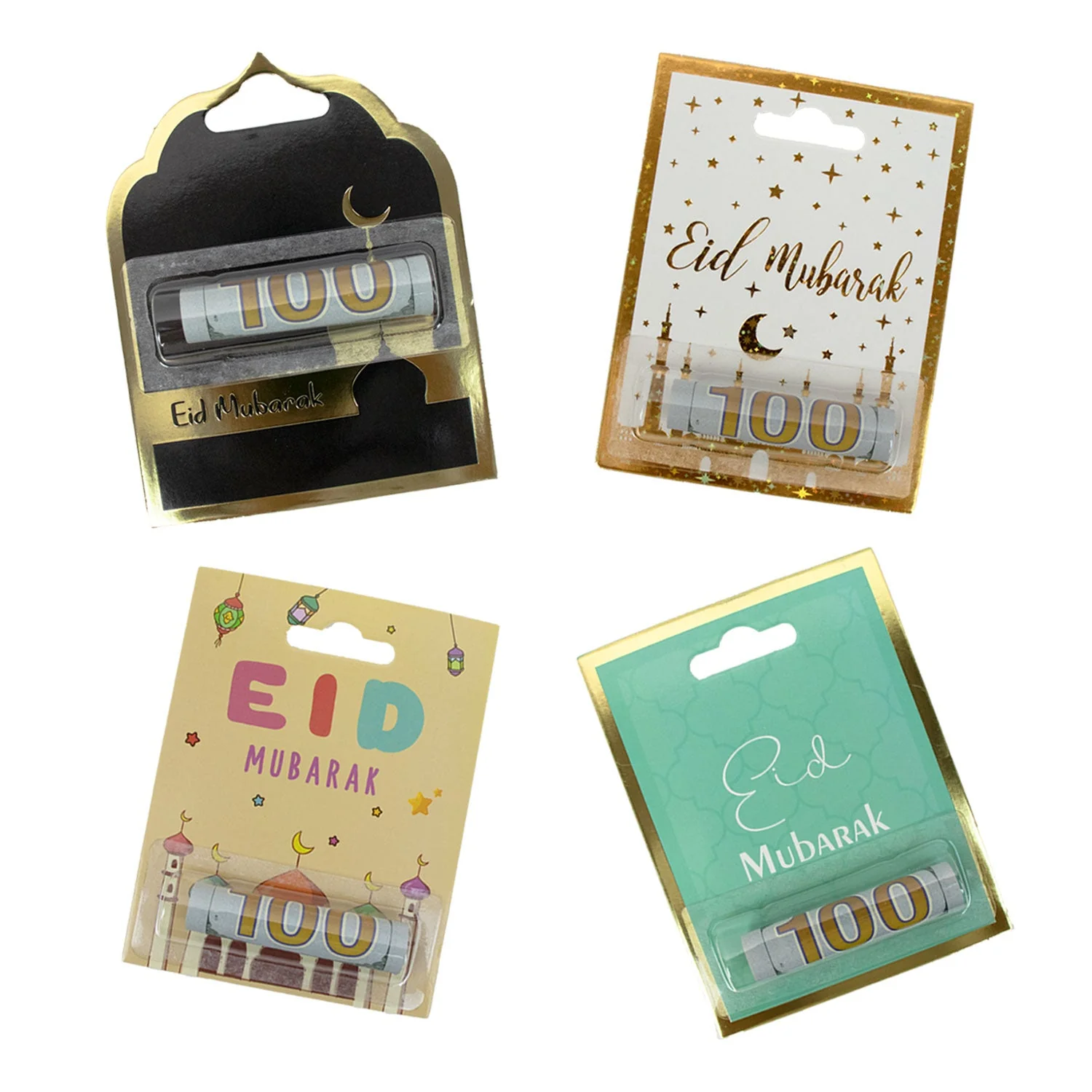 DIY Eid Mubarak Money Card Holder – Kids Edition with Plastic Holder - Image 4