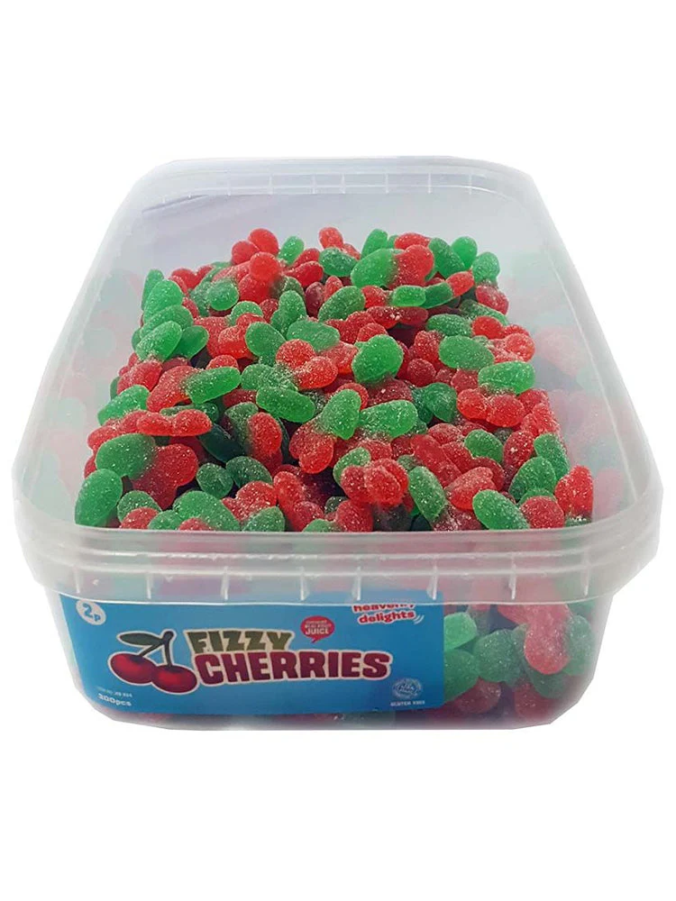 Fizzy Cherries - Heavenly Delights - 760g Tub - Image 2