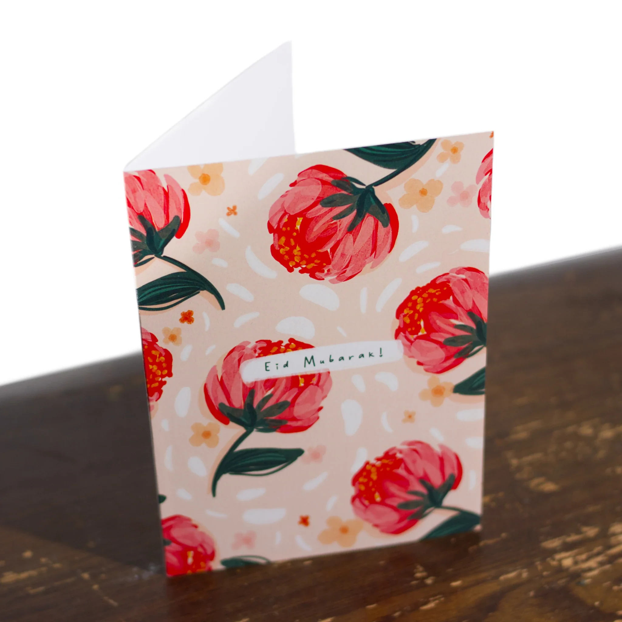 Floral Multipack Eid Mubarak Cards - 5 Pack - Image 3
