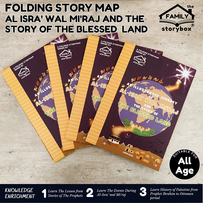 Folding Story Map - Al-Isra' wal Mi'raj and The Story of The Blessed Land