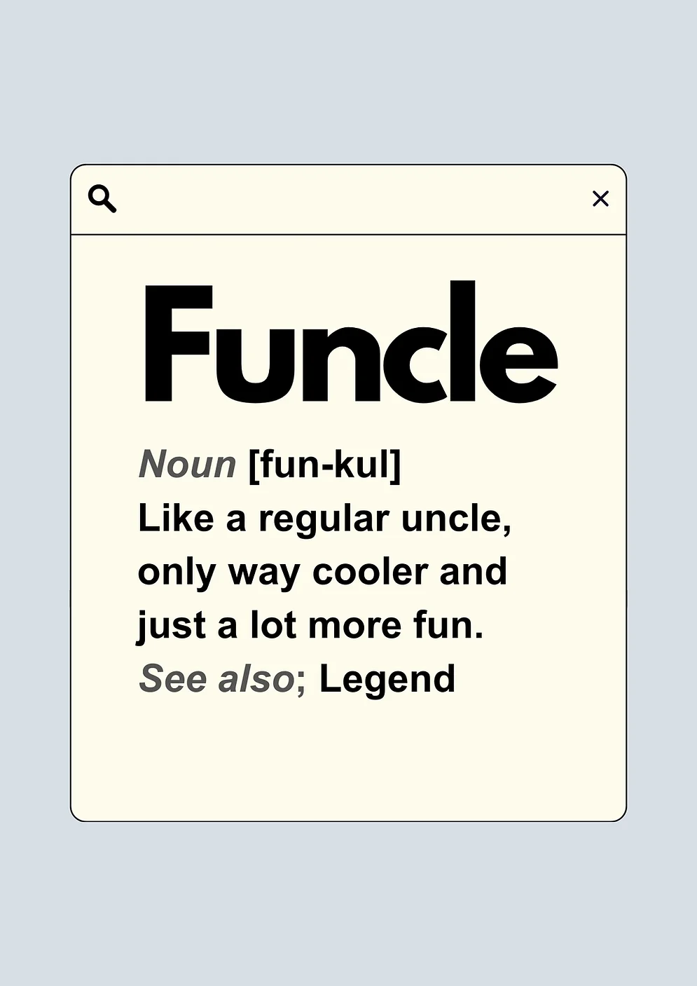Funcle Card
