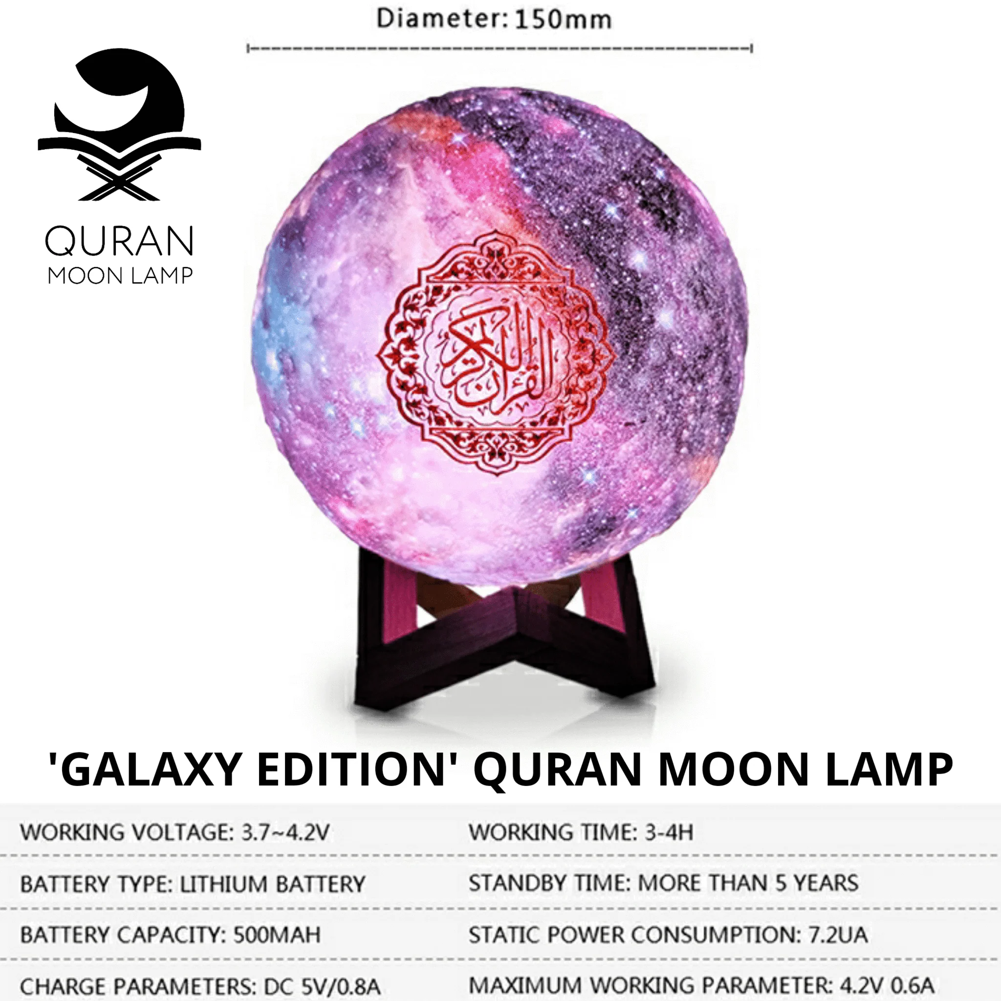 Galaxy Moon Lamp - Image 4