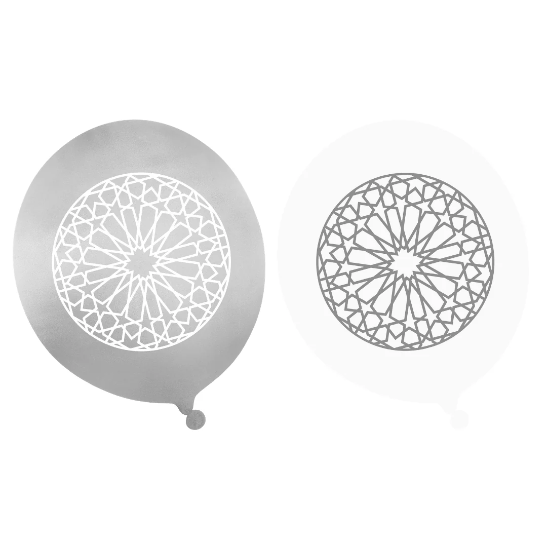 Geo Silver Party Balloons