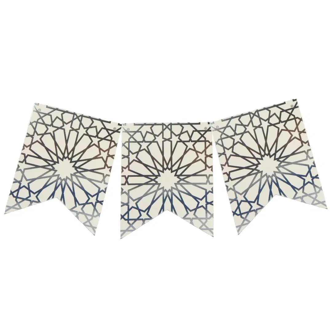 Geo Silver Party Bunting