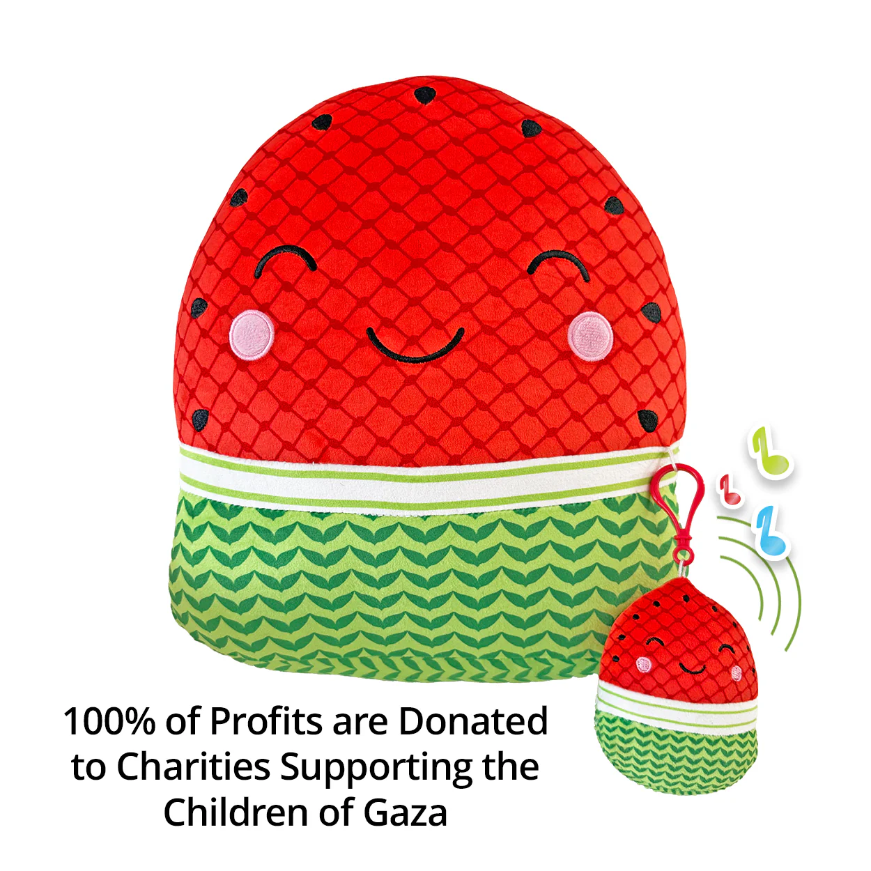 Habibeez Charity Watermelon Palestine Plush Toy Plushie – 100% profits to Gaza!