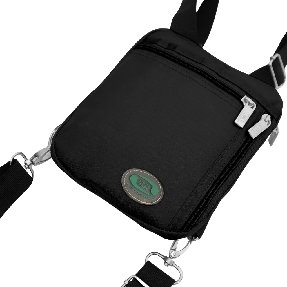 Hajj Safe - Anti-Theft Secure Side Bag & Neck Bag for Hajj & Umrah (Black) - Image 2