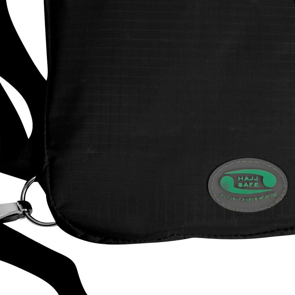Hajj Safe - Anti-Theft Secure Side Bag & Neck Bag for Hajj & Umrah (Black) - Image 6