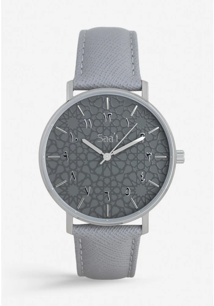 ITHNAAN - Ash - Grey Leather
