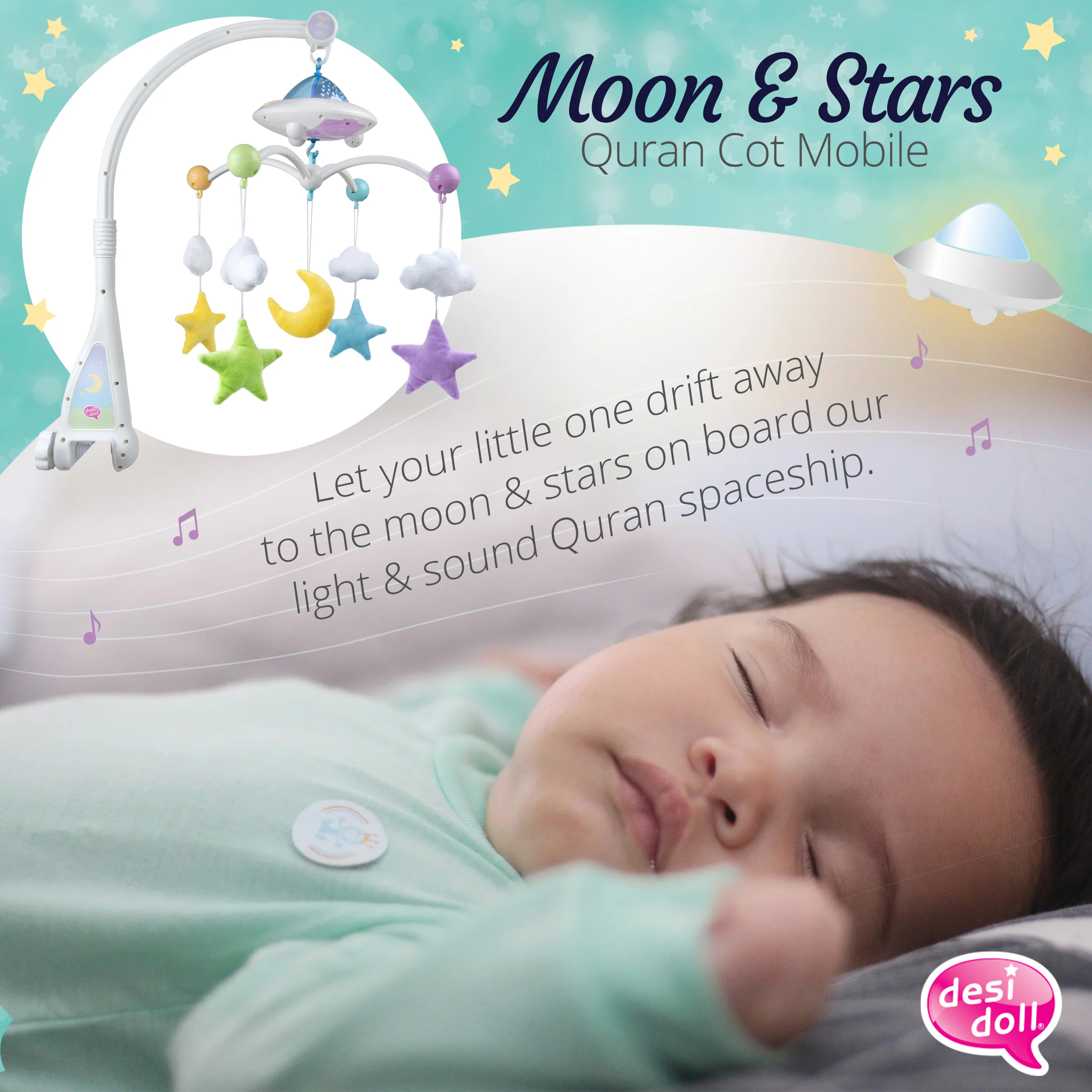 Moon and Star Quran Cot Mobile - Image 8