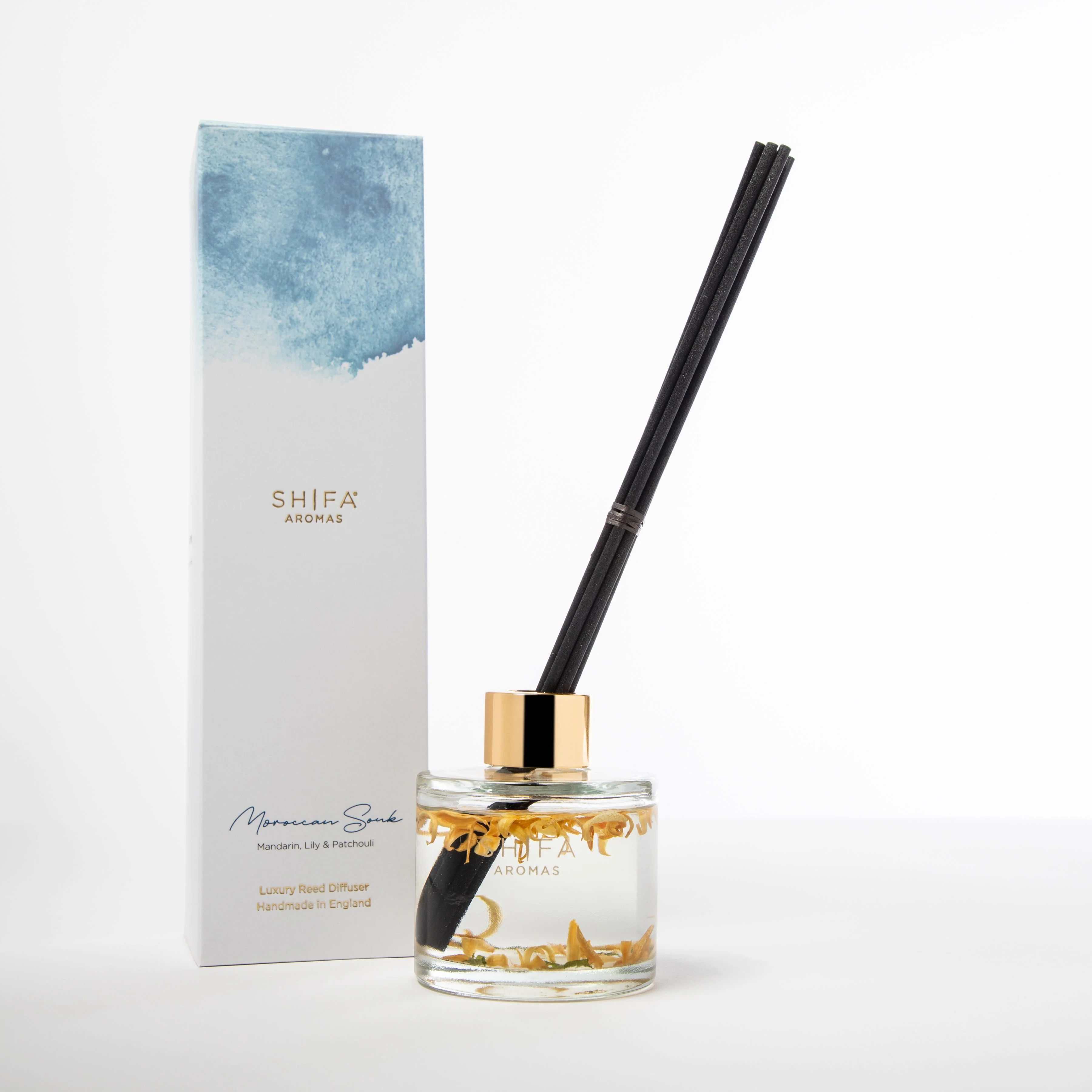 Moroccan Souk Reed Diffuser | Mandarin, Lily & Patchouli | Shifa Aromas