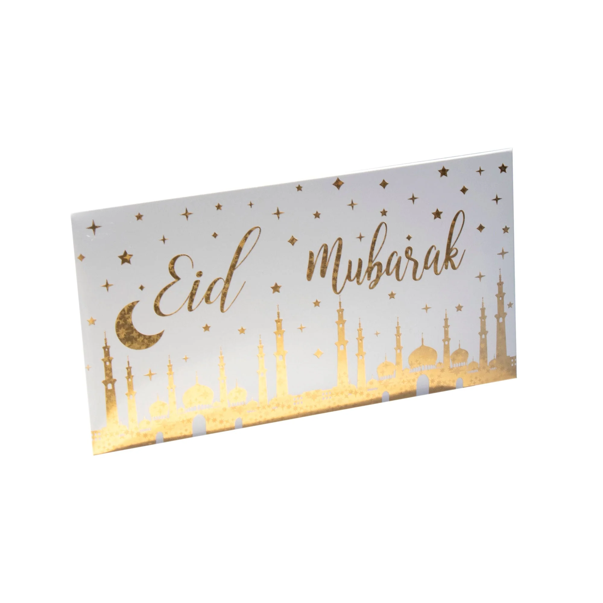 Mosque and Star Foil Eid Gold Stamping Foil Money Envelope - Image 2