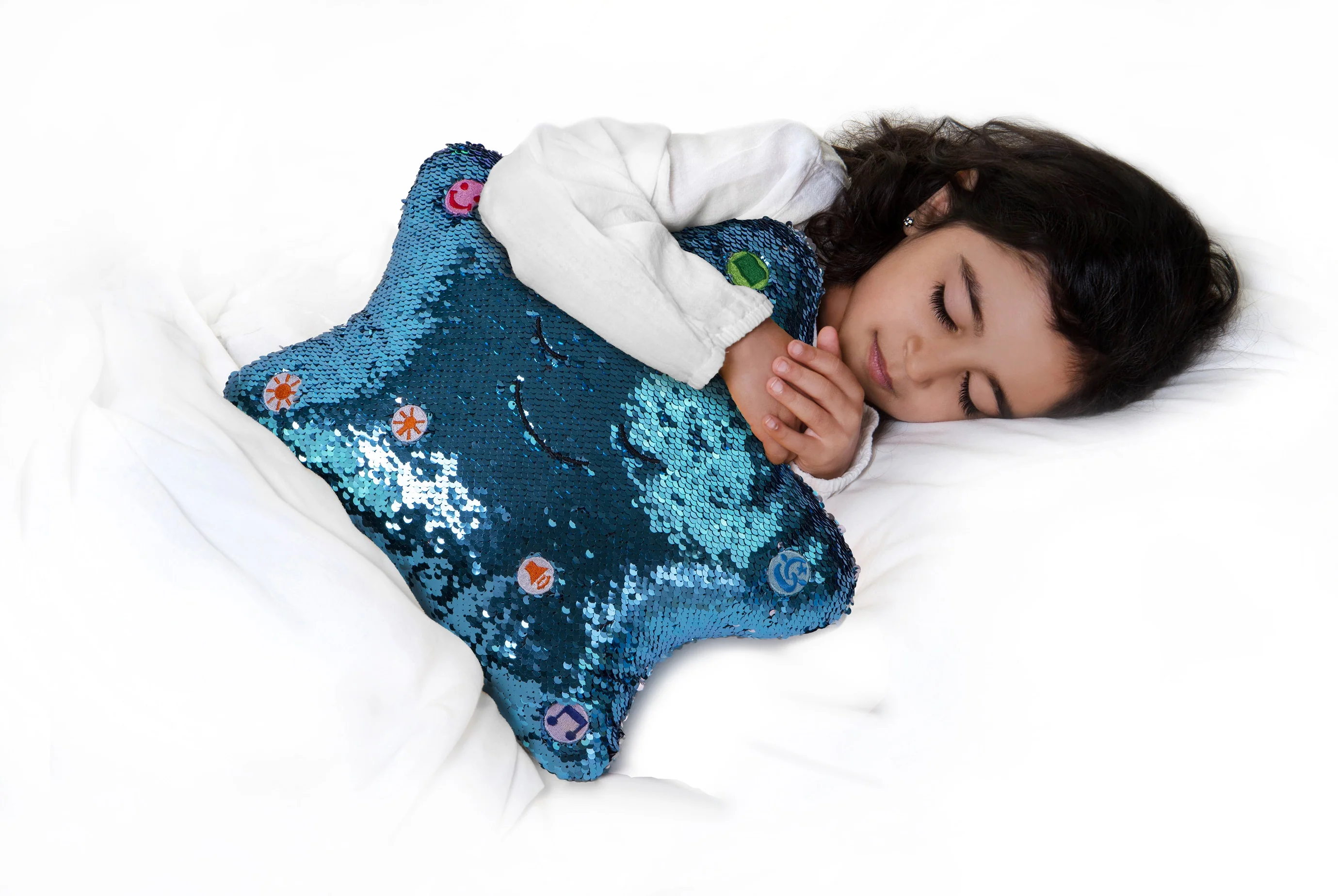 My Dua Pillow - Flippable Sequin Pillows with Light and Sound (Rose / Gold) - Image 4