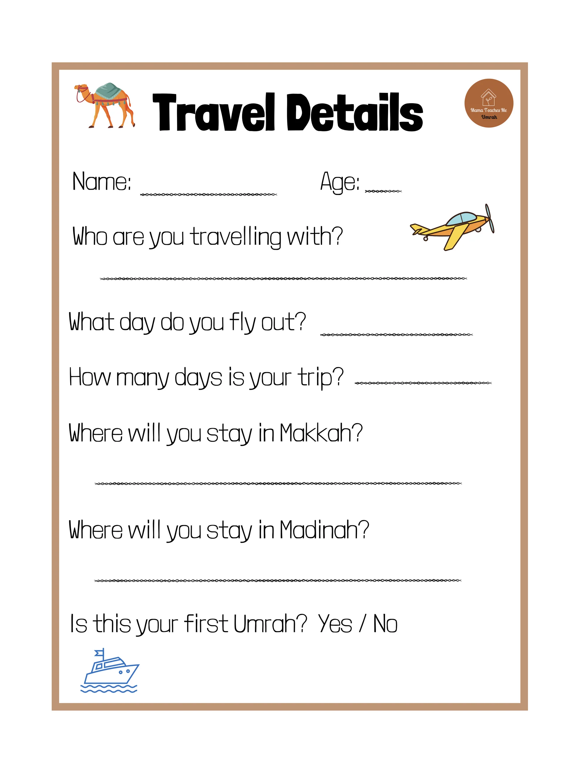 My First Guide To Umrah Activity Book - by Mama Teaches Me - Image 10