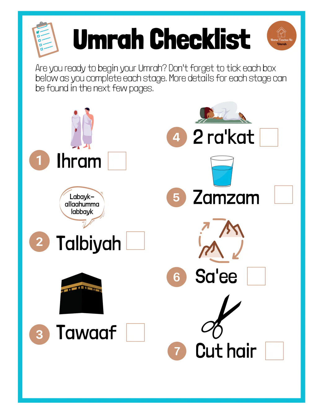 My First Guide To Umrah Activity Book - by Mama Teaches Me - Image 11