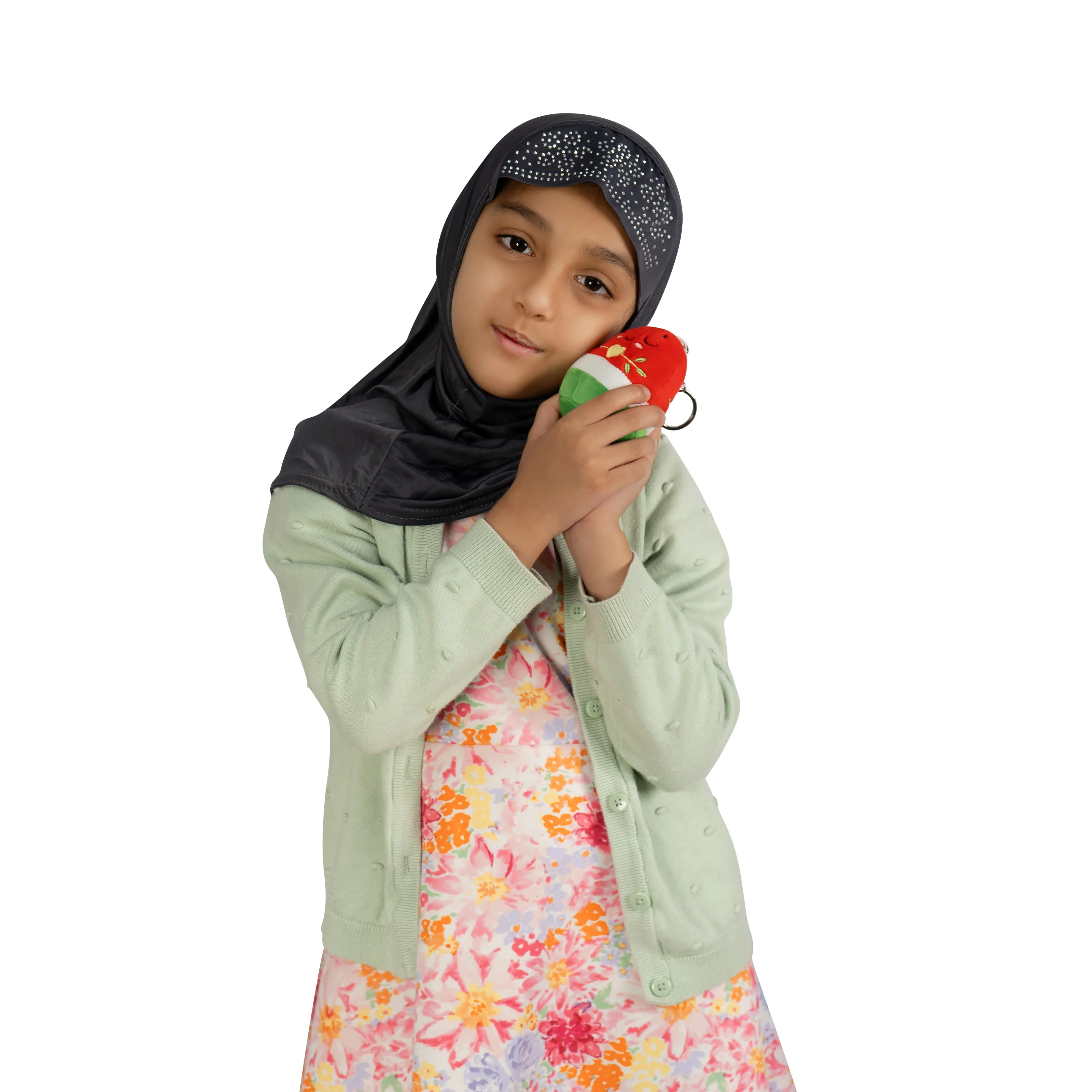 Nur the Watermelon Plushie - Keyring Size - 8cm - Image 3