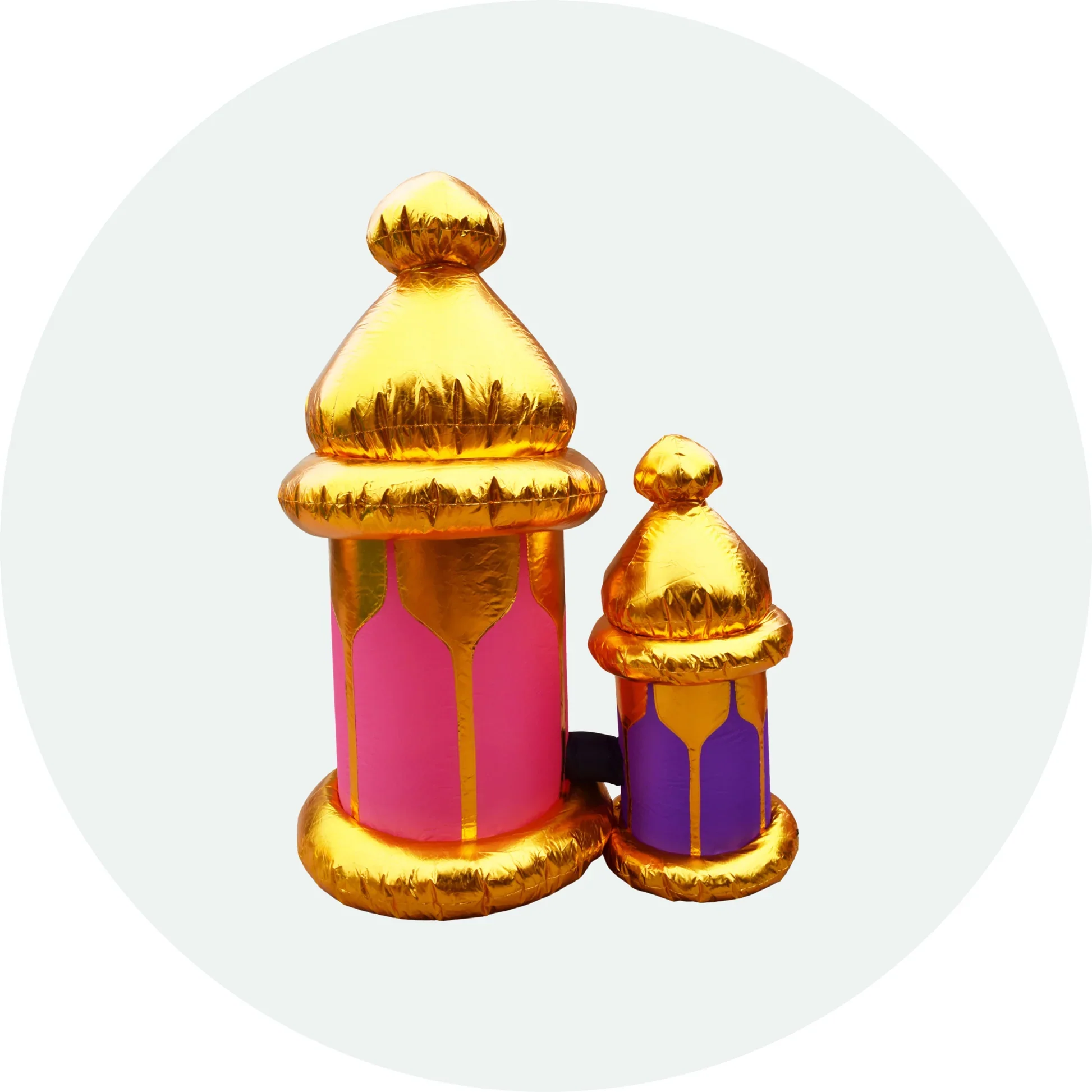 Oversized Festive Lanterns (Pink/ Purple) Inflatable