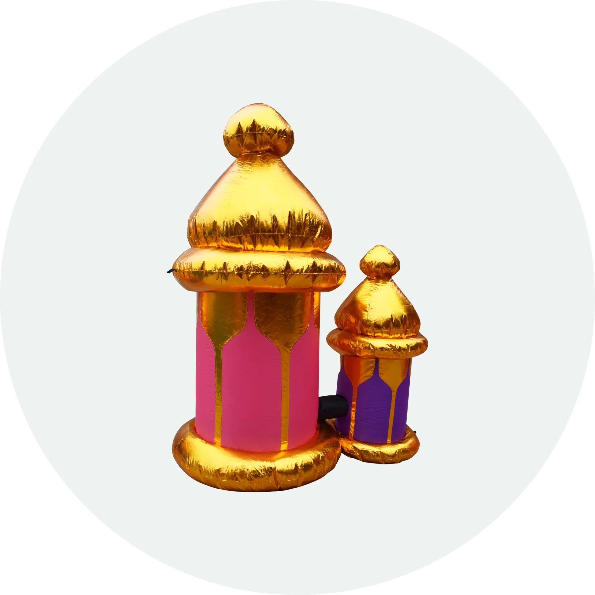 Oversized Festive Lanterns (Pink/ Purple) Inflatable - Image 2