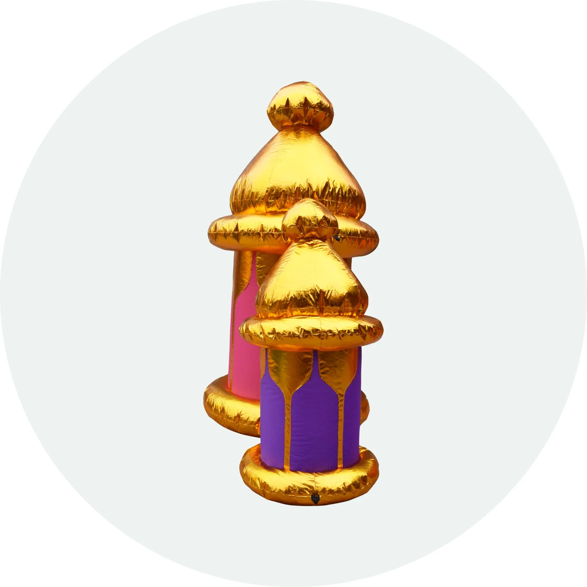 Oversized Festive Lanterns (Pink/ Purple) Inflatable - Image 3