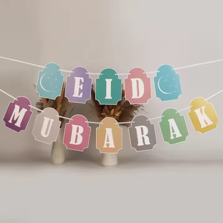 Pastel Eid Mubarak Banner