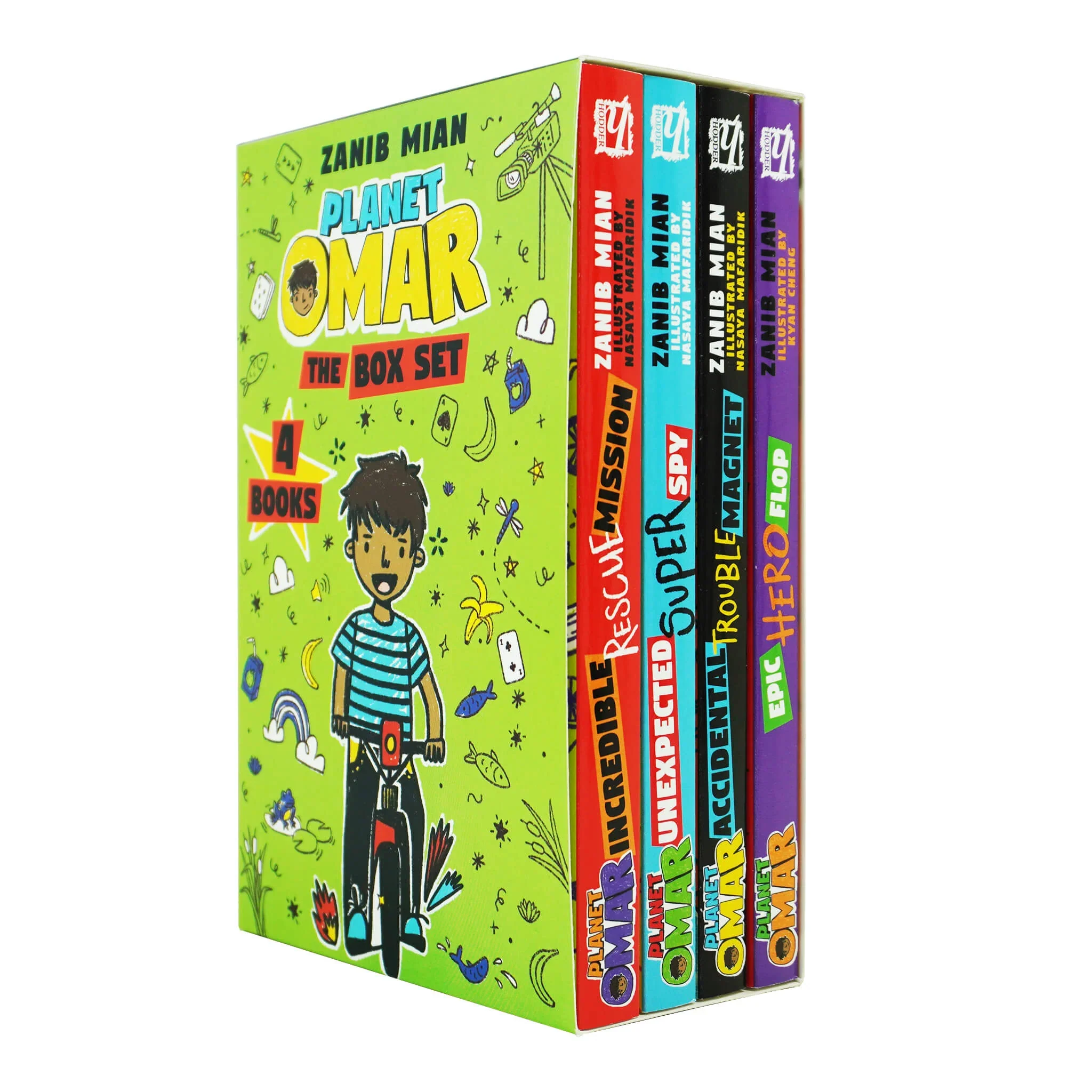 Planet Omar 4 Books Collection Set By Zanib Mian - Ages 7-11 - Paperback