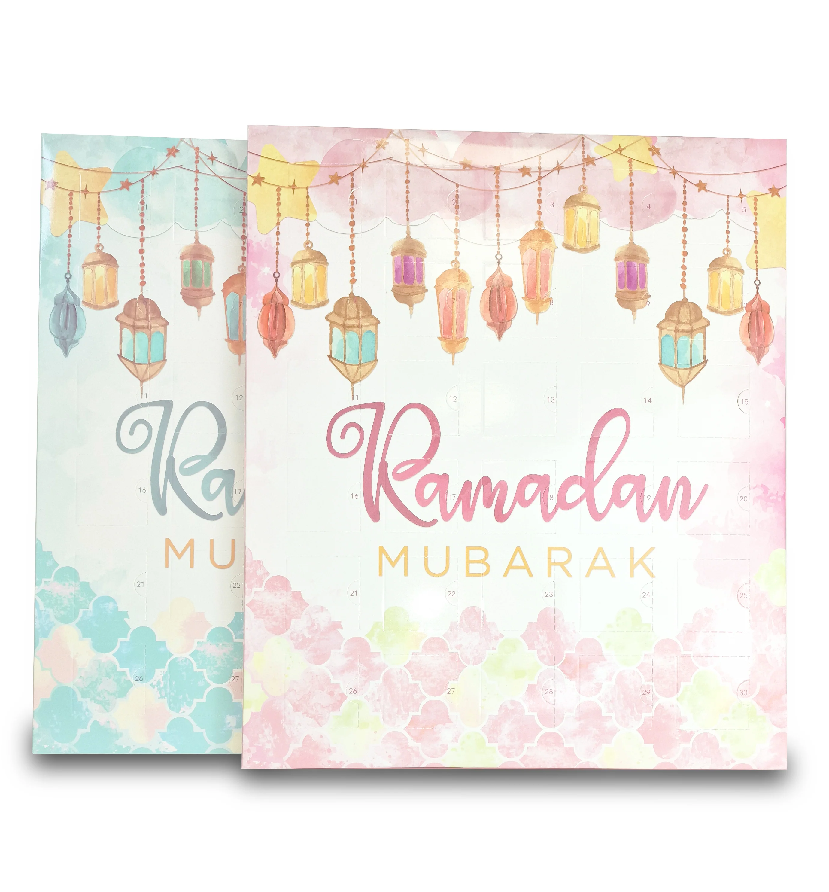Ramadan Chocolate Advent Countdown Calendar – Pink Lanterns Design - Image 3