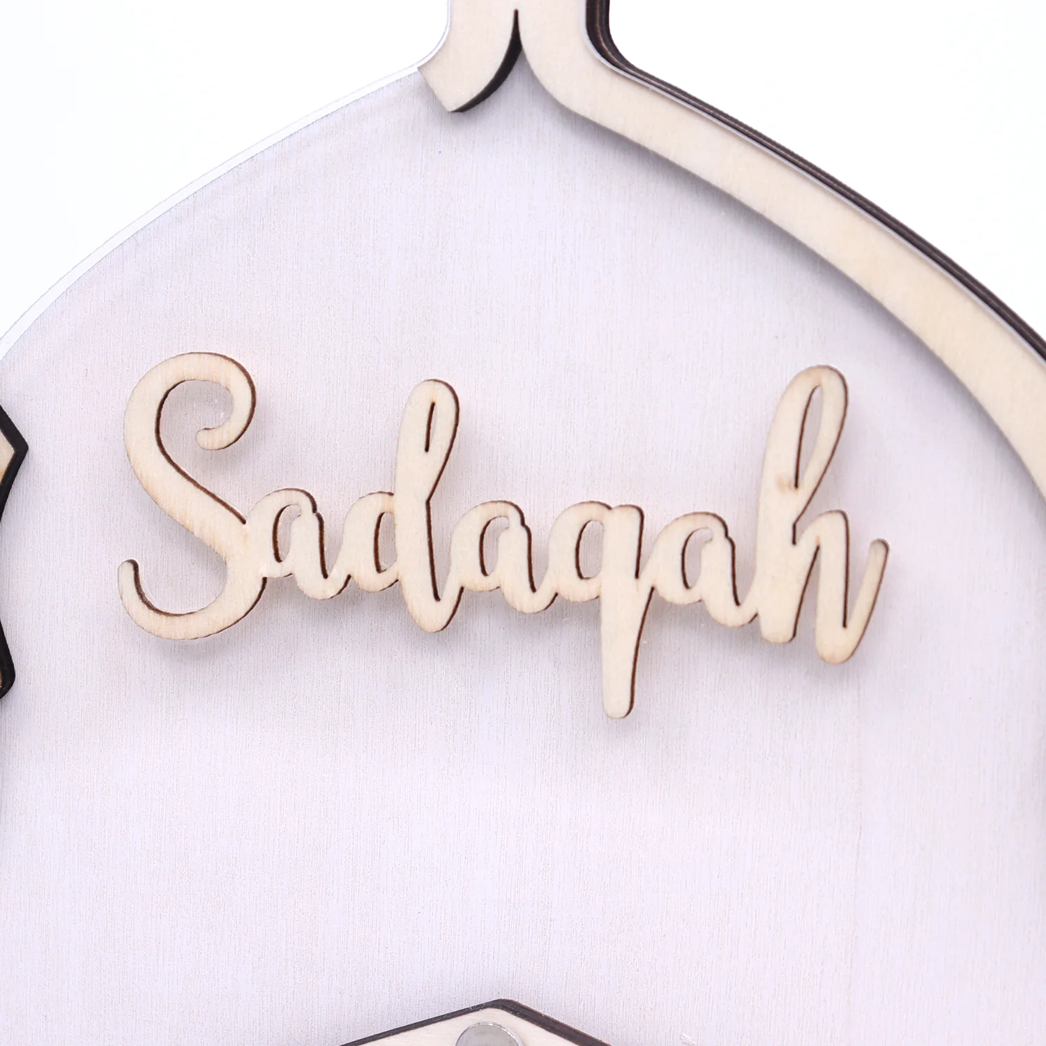 Sadaqah Box White & Wooden Mosque - Image 6