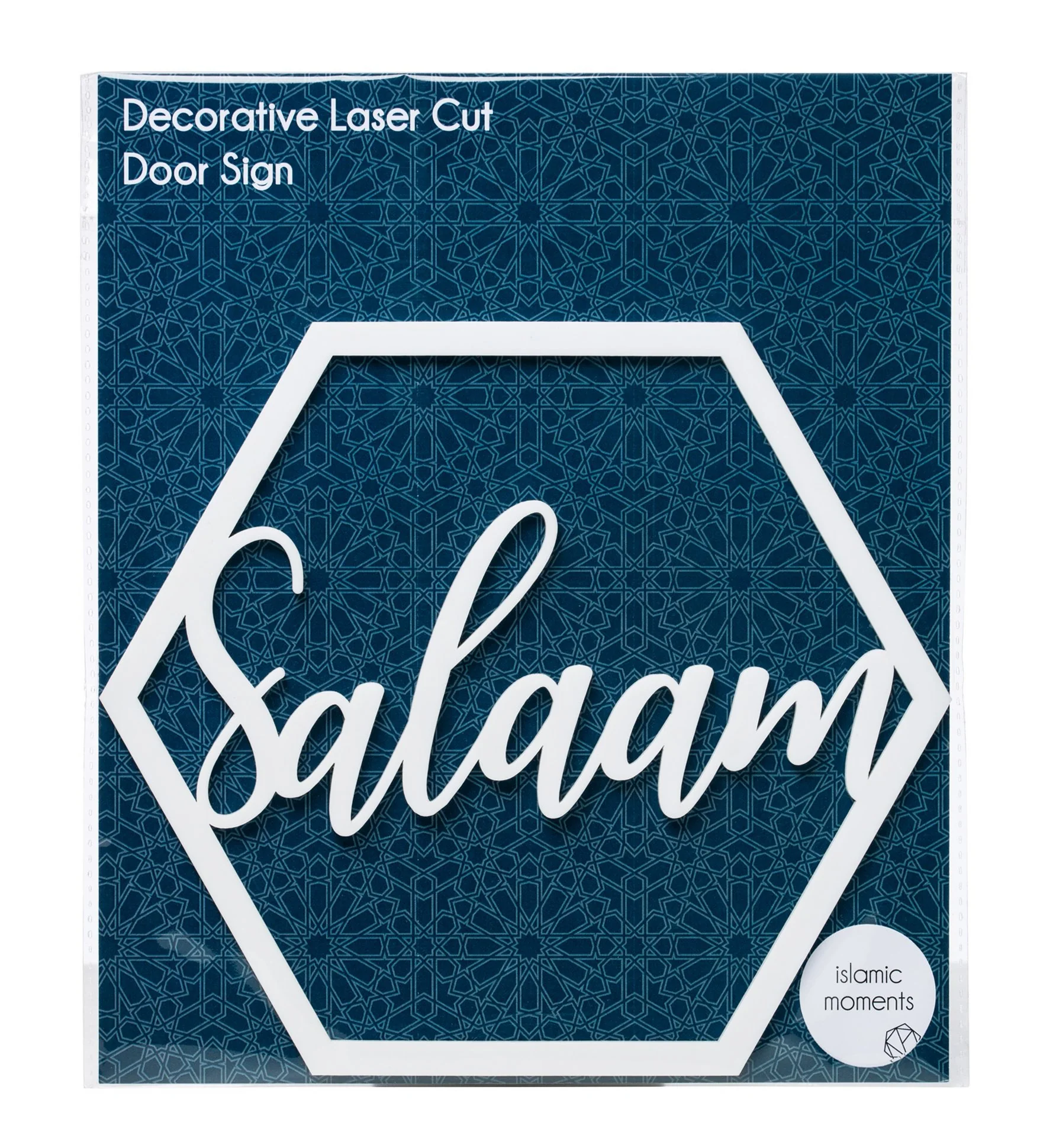 Salaam Laser Cut Hanging Door Sign Decoration
