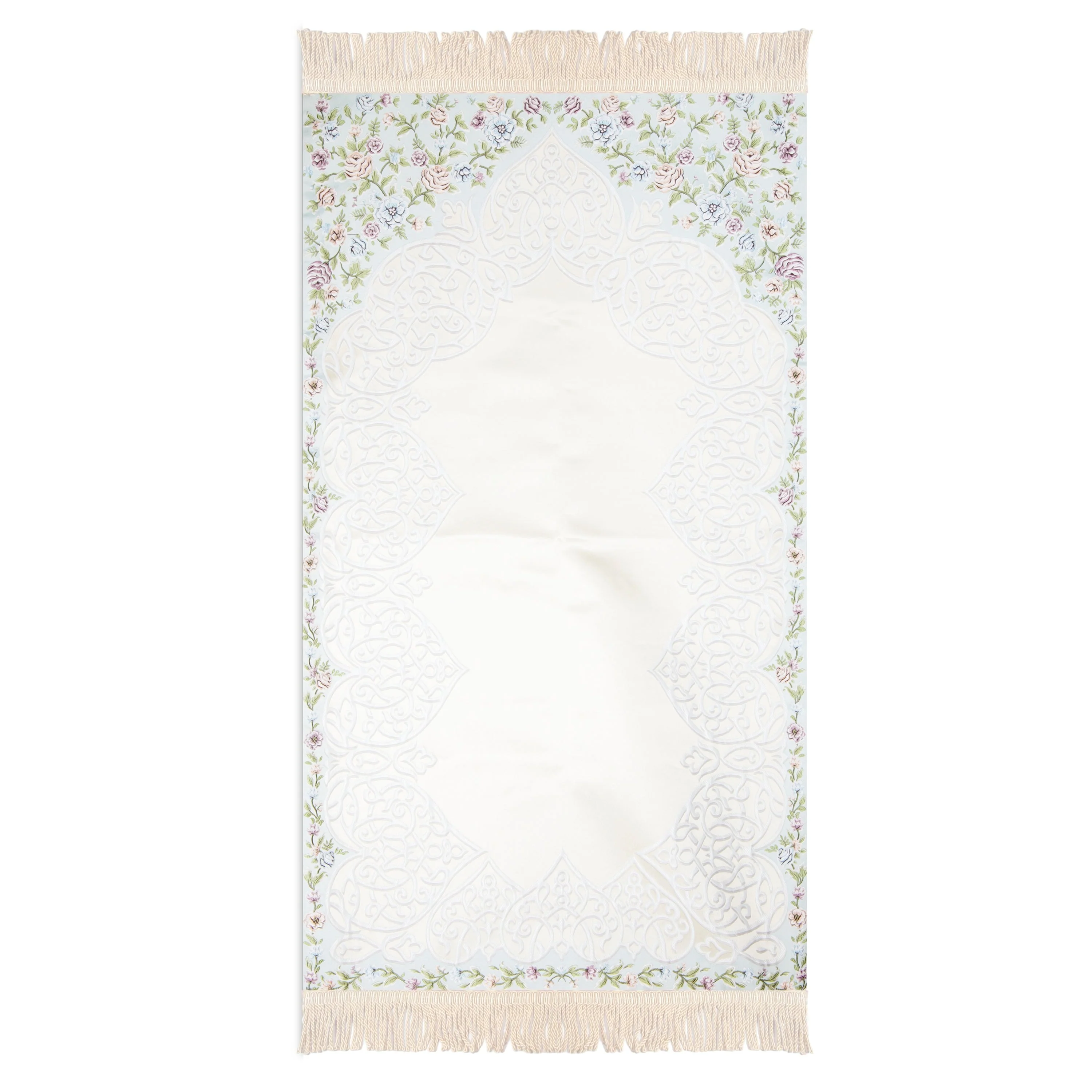 Salah Prayer Mat - Majestic Floral - Baby Blue