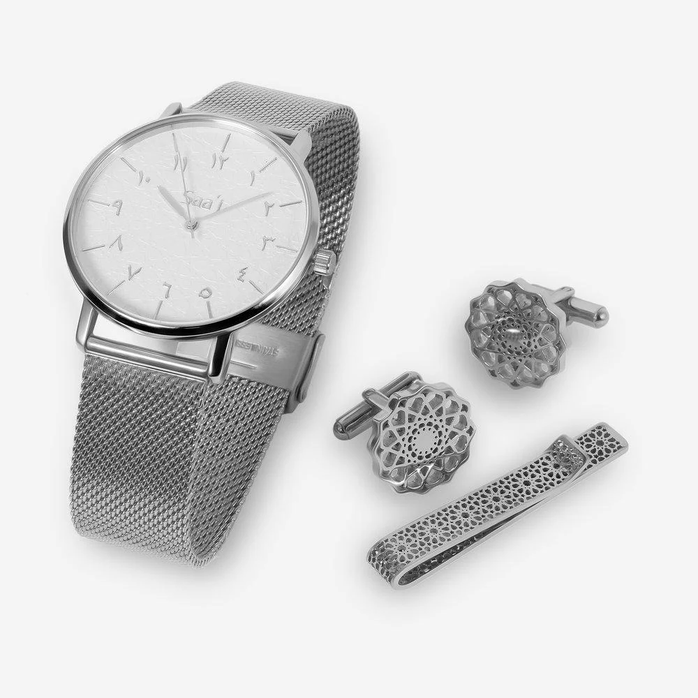 Ta'if Tie Clip - Silver - Image 3