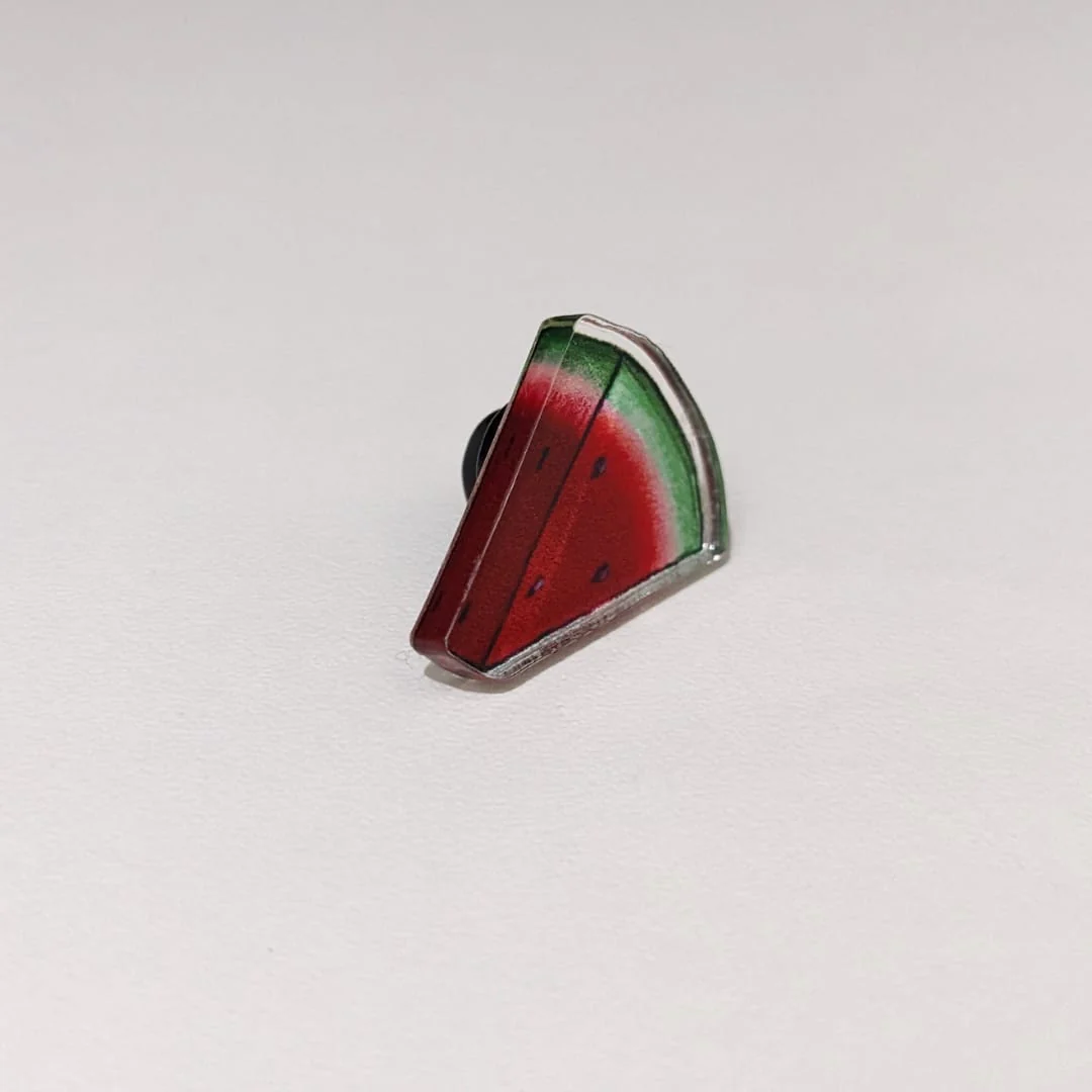 Watermelon quarter Palestine Badge - Image 2