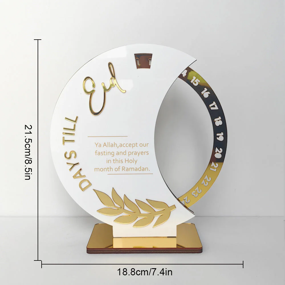 White and Gold  Eid Countdown